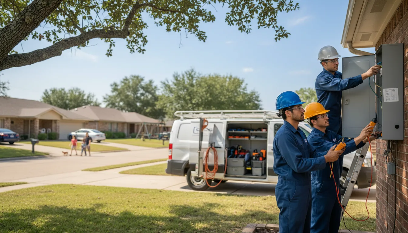 Certified electrician providing emergency electrical services in Loco, OK